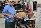 Wood lathe turning tool by Carter and Son Toolworks and Mike Mahoney.